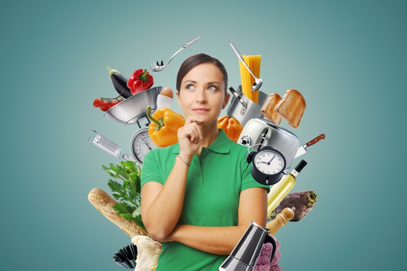 Woman wondering what food to eat