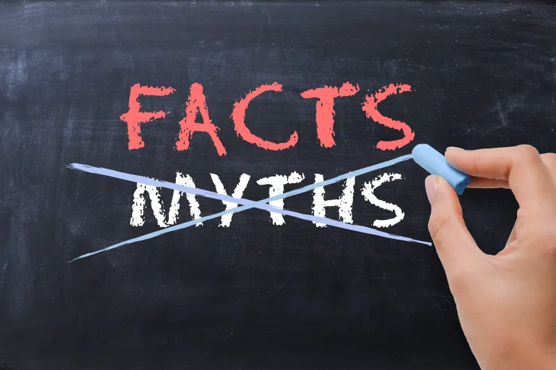 myths and facts concept